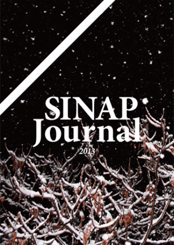 表紙 SINAP Journal Winter 2013 夜の木の枝に雪が積もった写真